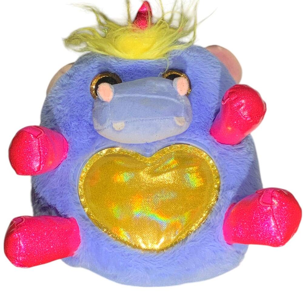 Zuru 10"D Rainbocorn Fairycorn Hippo Periwinkle with Fairy Wings, EUC